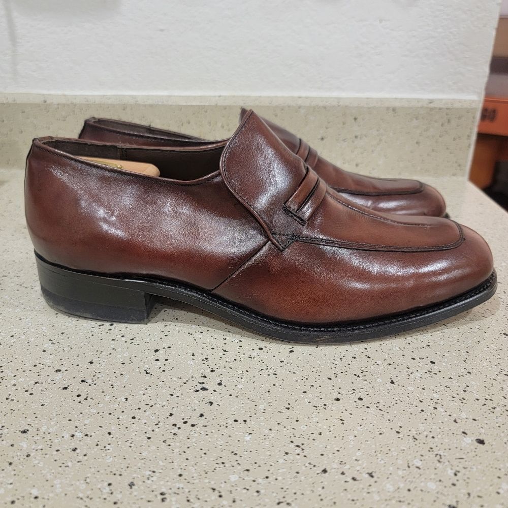 Vintage Nunn Bush Mens Loafer Brown Leather 9.5 EEE 324089 6